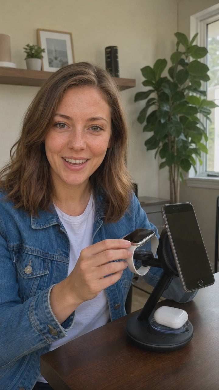 Ammar 3-in-1 Magnetic Wireless Charging Station | Ammar Digital